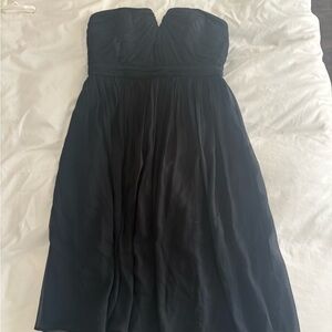 J. Crew Black Strapless black Cocktail Dress